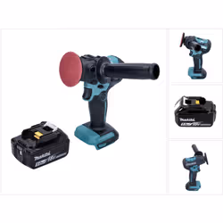 Contenu de la livraison: - 1x Makita DPV300 Ponçeuse-polisseuse sans fil 18V - 1x Poignée latérale 30 (140X75-2) - 1x Mousse  ...