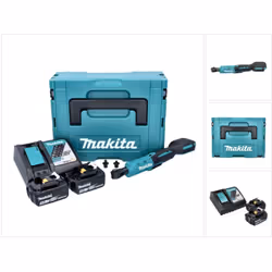 Contenu de la livraison: - 1x Makita DWR 180 Visseuse à cliquet sans fil - 2x Makita BL 1850 B 18 V 5,0 Ah batterie ( 197280- ...
