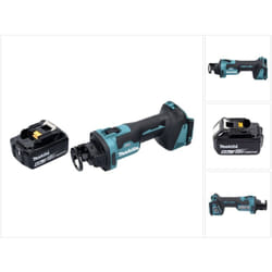 Makita - dco 181 G1 Affleureuse plaque de plâtre sans fil 32000 tr/min Brushless 18V + 1x Batterie 6,0 Ah - sans chargeur