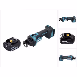 Contenu de la livraison: - 1x Makita DCO 181 Z Affleureuse plaque de plâtre sans fil - 1x Makita BL 1840 B 18 V 4,0 Ah batter ...