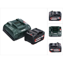 Set de base : 1x Batterie Li-Power 4,0Ah 18V cas Li-Ion + ASC145 Chargeur (625027000) (627378000) - Metabo