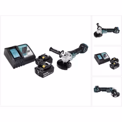 Contenu de la livraison: - 1x Makita DGA 517 meuleuse d'angle sans fil - 1x Makita disque à ébarber 125 mm (A-80656) - 1x out ...