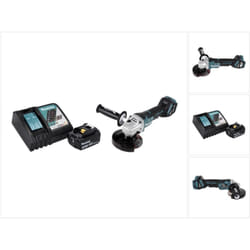Dga 517 RF1 Meuleuse d'angle sans fil 18 v 125 mm Brushless + 1x batterie 3,0 Ah + chargeur - Makita
