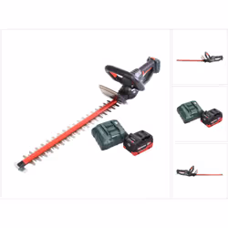 Contenu de la livraison: - 1x Metabo HS 18 LTX 65 Taille-haie sans fil 18V - 1x Batterie Li-Ion Metabo LiHD 18 V 8,0 Ah (6253 ...