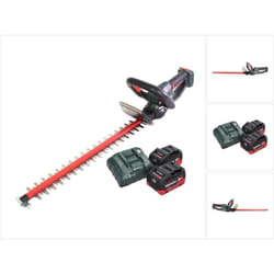Metabo - hs 18 ltx 65 Taille-haie sans fil 18 v 63 cm + 2x Batteries 5,5 Ah + Chargeur