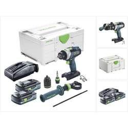 Tpc 18/4 I-Basic Perceuse-visseuse à percussion sans fil 18 v 75 Nm Brushless + 2x batterie 4,0 Ah + chargeur + Systainer - Festool