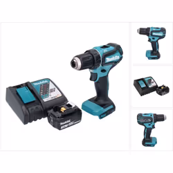 Contenu de la livraison: - 1x Makita DDF 485 Perceuse-visseuse sans fil 18V - 1x Batterie Makita BL 1830 B 18 V 3,0 Ah (19759 ...