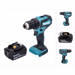 Contenu de la livraison: - 1x Makita DDF 485 Perceuse-visseuse sans fil 18V - 1x Batterie Makita BL 1850 B 18 V 5,0 Ah (19728 ...