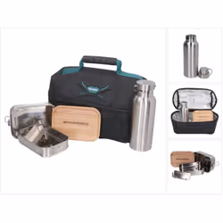 Contenu de la livraison: - 1x Makita sac à repas ( E-05614 ) - 1x Toolbrothers Fan boîte à pain en acier inoxydable avec 2 ét ...