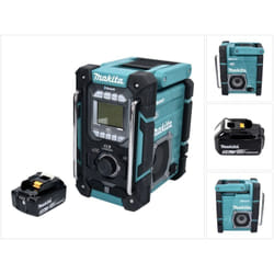 Dmr 301 T1 Radio de chantier sans fil 12 v max - 18 v dab / dab+ / Bluetooth + 1x batterie 5,0 Ah - sans chargeur - Makita