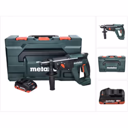Contenu de la livraison: - 1x Metabo KH 18 LTX 24 Marteau combiné sans fil - 1x poignée supplémentaire - 1x butée de profonde ...
