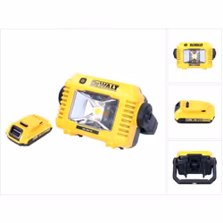 Contenu de la livraison: - 1x DeWalt DCL 077 Projecteur de travail LED sans fil - 1x Dewalt DCB 183 Batterie 18 V 2,0 Ah - sa ...