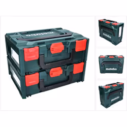 Contenu du paquet: - 2x Coffrets Metabo metaBOX 145 (626883000) - 2x Inserts universels Description du produit: Le système de ...