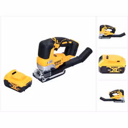Contenu du paquet: - 1x DeWalt DCS334N Scie sauteuse pendulaire sans fil - 1x Buse d'extraction (compatible Airlock) - 1x Ins ...