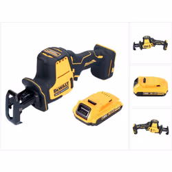 Contenu du paquet: - 1x DeWalt DCS369 Scie sabre sans fil - 1x Batterie Dewalt DCB183 2,0 Ah 18V Li-Ion - Sans chargeur Descr ...