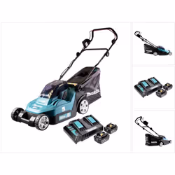 Contenu de la livraison: - 1x Makita DLM 382 Z Tondeuse à gazon sans fil - 1x couvercle de batterie - 1x bac de ramassage - 1 ...