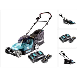 Makita - dlm 382 CT2 Tondeuse à gazon sans fil 36 v ( 2x 18 v ) 38 cm 40 l + 2x batterie 5,0 Ah + double chargeur