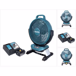 Contenu de la livraison: - 1x Makita DCF 301 Ventilateur sans fil - 1x bloc d'alimentation ( TE00000442 ) - 1x batterie Makit ...