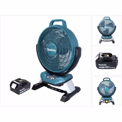 Contenu de la livraison: - 1x Makita DCF 301 Ventilateur à batterie - 1x bloc d'alimentation ( TE00000442 ) - 1x Makita BL 18 ...