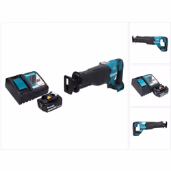 Contenu de la livraison: - 1x Makita DJR 187 Scie sabre sans fil 18V - 1x Batterie Makita BL 1830 B 18 V 3,0 Ah (197599-5) -  ...