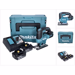 Contenu du paquet: - 1x Makita DJV184 scie sauteuse sans fil - 1x Plaque de couverture (457867-1) - 1x Lame S-EXPRESS pour bo ...