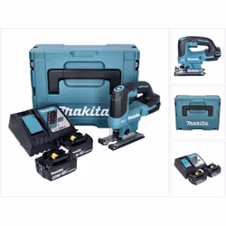 Contenu de la livraison: - 1x Makita DJV 184 Scie sauteuse pendulaire sans fil - 1x patin plastique ( 457867-1 ) - 1x lame de ...
