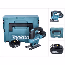 Contenu de la livraison: - 1x Makita DJV 184 Scie sauteuse pendulaire sans fil - 1x patin plastique ( 457867-1 ) - 1x lame de ...