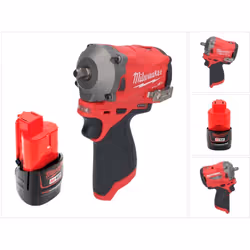 Contenu de la livraison: - 1x Milwaukee M12 FIW38 Clé à choc sans fil - 1x Milwaukee M12-B2 12 V 2,0 Ah - sans chargeur Descr ...
