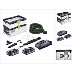 Contenu de la livraison: - 1x Festool CTLC SYS mobile d'aspiration à batterie - 1x filtre principal ( HF-CT SYS ) - 1x sac à  ...