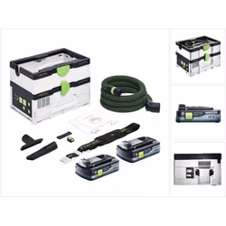 Contenu de la livraison: - 1x Festool CTLC SYS mobile d'aspiration à batterie - 1x filtre principal ( HF-CT SYS ) - 1x sac à  ...