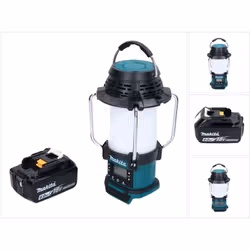 Contenu du paquet: - 1x Makita DMR055 Radio avec lanterne sans fil - 1x Batterie Makita BL1860B 6,0Ah 18V (197422-4) - sans c ...