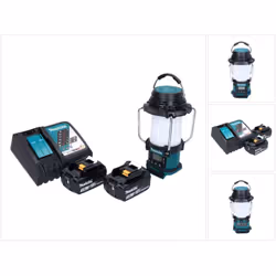 Contenu du paquet: - 1x Makita DMR 055 Radio sans fil - 2x Batteries Makita BL 1830 B 18 V 3,0Ah ( 197599-5 ) - 1x Chargeur M ...