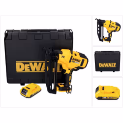Contenu de la livraison: - 1x DeWalt DCN 660 cloueur sans fil - 1x DeWalt DCB 183 Batterie 18 V 2,0 Ah - 1x coffret DeWalt -  ...