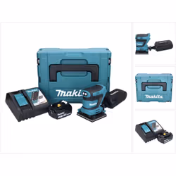 Contenu du paquet: - 1x Makita DBO 480 Ponceuse vibrante sans fil - 1x Sac à poussière - 1x Batterie Makita BL 1860 B 18 V 3, ...