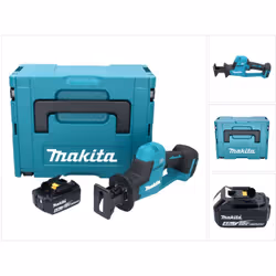 Contenu de la livraison: - 1x Makita DJR 189 Scie recipro sans fil - 1x lame reciproque BIM 152/7-18Z ( B-05038 ) - 1x lame r ...
