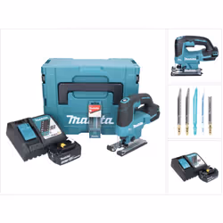 Contenu du paquet: - 1x Makita DJV184 Scie sauteuse sans fil - 1x Plaque de couverture (457867-1) - 1x Lame de scie sauteuse  ...