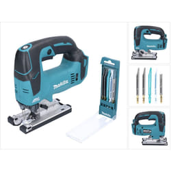 DJV182Z Scie sauteuse sans fil 18V Brushless + Set de lames de scie sauteuse, 5 pcs. - sans batterie, sans chargeur - Makita