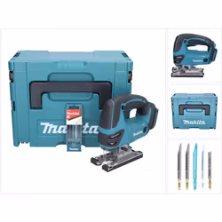 Description générale La scie sauteuse robuste Makita DJV 180 se distingue par son faible niveau sonore et sa vitesse de cours ...
