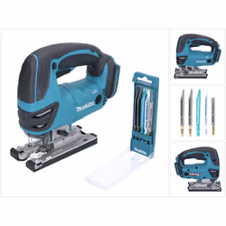 Contenu de la livraison: - 1x Makita DJV 180 Scie sauteuse sans fil - 2x Makita BR-13 lame de scie sauteuse ( A-85793 ) - 2x  ...