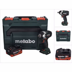 Contenu de la livraison: - 1x Metabo SSW 18 LT 300 BL Visseuse à choc sans fil - 1x Metabo LiHD Batterie 18V 5,5 Ah Li-Ion (  ...