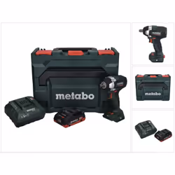 Contenu de la livraison: - 1x Metabo SSW 18 LT 300 BL Visseuse à choc sans fil - 1x Metabo LiHD Batterie 18V 4,0Ah Li-Ion ( 6 ...