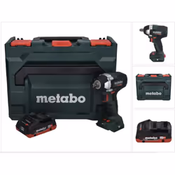 Contenu de la livraison: - 1x Metabo SSW 18 LT 300 BL Visseuse à choc sans fil - 1x Metabo LiHD Batterie 18V 4,0Ah Li-Ion ( 6 ...