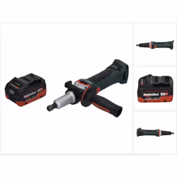 Contenu de la livraison: - 1x Metabo GA 18 LTX G Meuleuse droite sans fil - 1x pince de serrage 6 mm - 1x poignée supplémenta ...