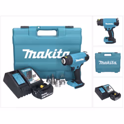 Contenu du paquet: - 1x Makita DHG181 Décapeur thermique sans fil - 1x Buse pour vitre / verre (PR00000028) - 1x Buse à fente ...