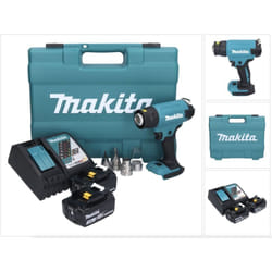 Makita - DHG181RFK Décapeur thermique sans fil 150 - 550°C 18V + 2x Batteries 3,0Ah + Chargeur + Coffret