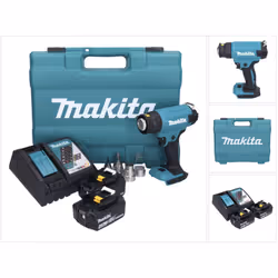 Contenu de la livraison: - 1x Makita DHG 181 Pistolet air chaud sans fil - 1x embout de protection du verre ( PR00000028 ) -  ...