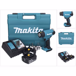 Contenu de la livraison: - 1x Makita DHG 181 Pistolet air chaud sans fil - 1x Dessus de verre ( PR00000028 ) - 1x Dessus de v ...