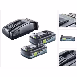 Contenu de la livraison: - 2x Festool BP 18 Li 4,0Ah HPC-ASI bloc batterie 18V 4,0Ah HighPower ( 205034 ) batterie Bluetooth  ...