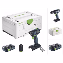 Contenu de la livraison: - 1x Festool TXS 18 perceuse-visseuse sans fil - 1x Festool BF-FX 10 FastFix mandrin à serrage rapid ...