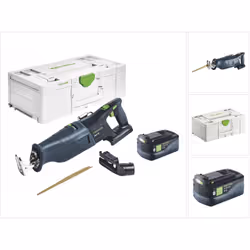 Contenu de la livraison: - 1x Festool RSC 18 EB Scie sabre sans fil - 1x dispositif d'aspiration RSC-AV - 1x lame de scie sab ...